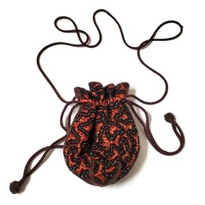 Vintage Andre Cellini Beaded Purse Satchel Evening Bag Bridgerton Victorian